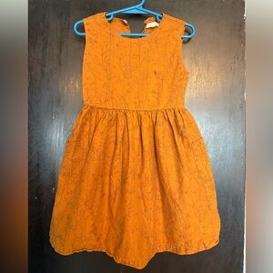Red Caribou 4T Kids Orange Floral Dress